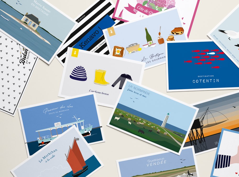 KL AND CO - BILPAPER CARTES POSTALES