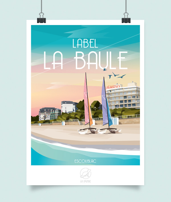 KL AND CO - LA LOUTRE - affiche-la-baule-esplanade